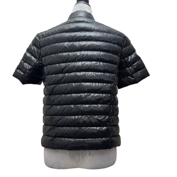 J.McLaughlin Sarabeth Black Short Sleeve Down Puffer Jacket Black XS - Picture 3 of 9